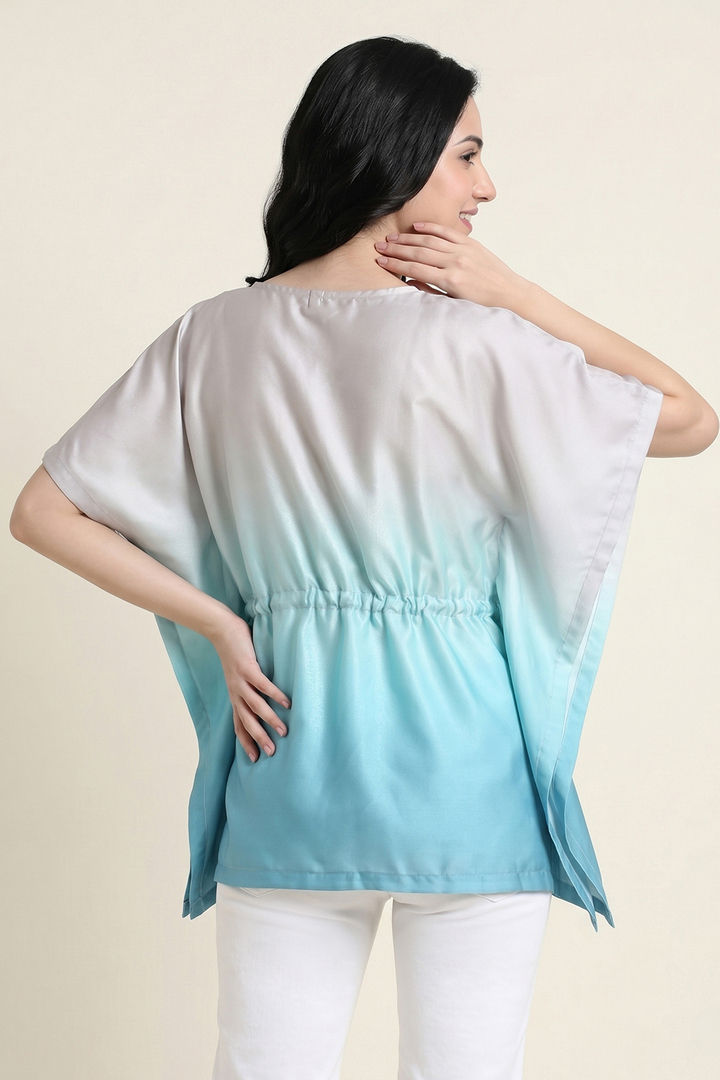 Zivame Satin Kaftan Lifewear Top - Dark Shade — image 3